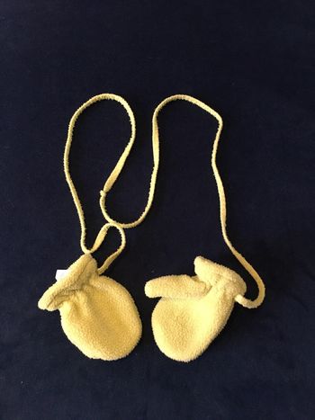 Moufles bébé vertes