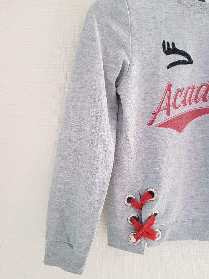 Joli sweat pull gris 9-10 ans 140 cm - photo numéro 3