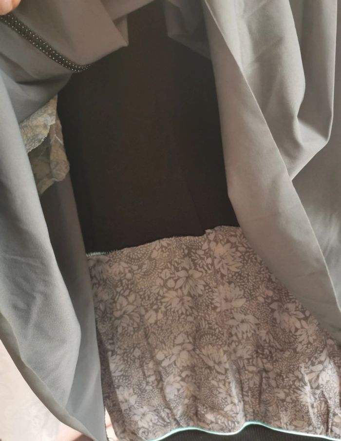 Robe. Bleu turquoise. Gris. Taille 38. La Mode Est À Vous - photo numéro 3