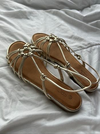 Sandales chic dorée femme taille 40-41