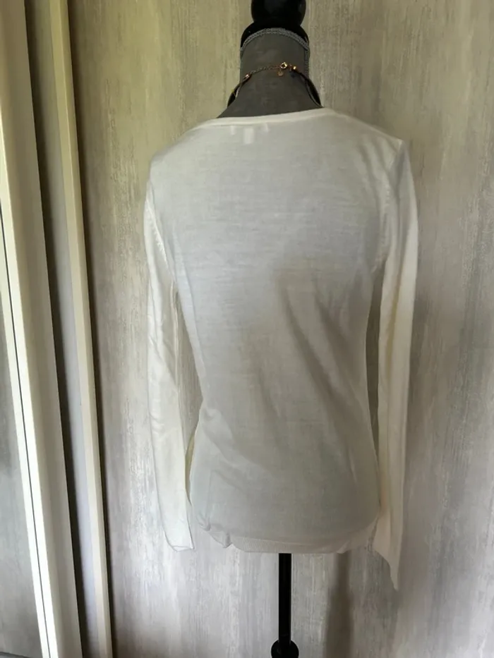 Pull léger blanc - photo numéro 4