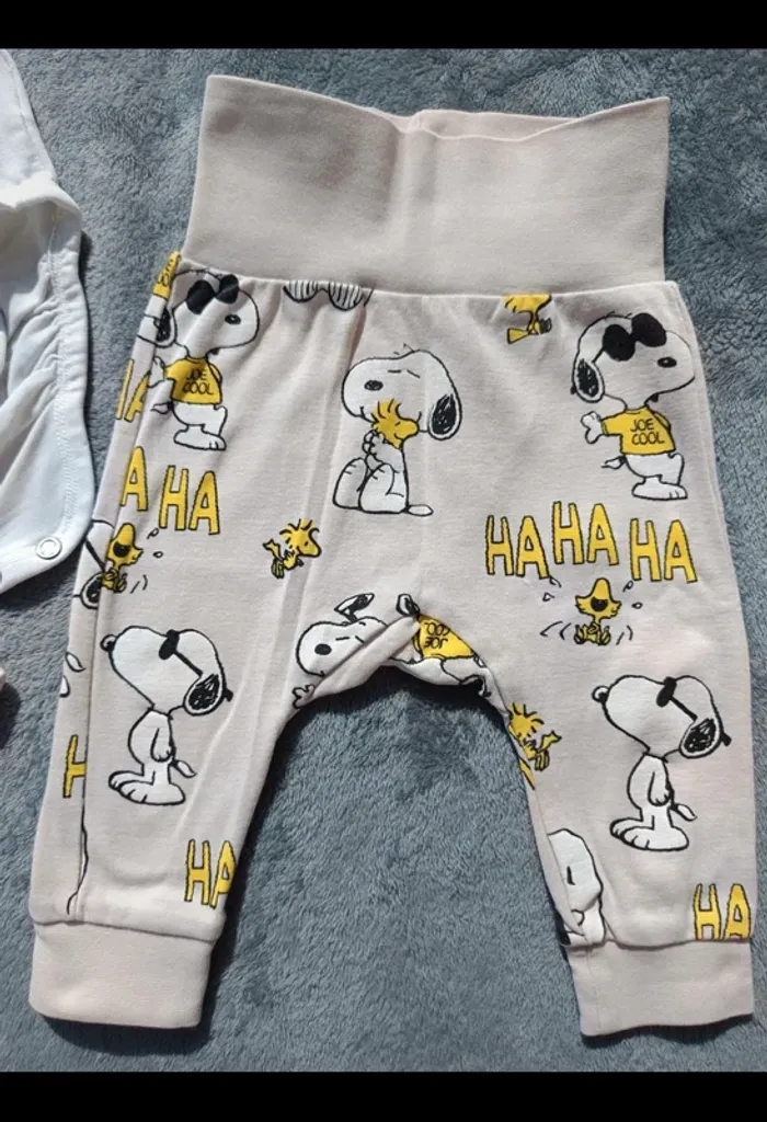 Ensemble mixte 3 pièces Snoopy 62 cm - photo numéro 4