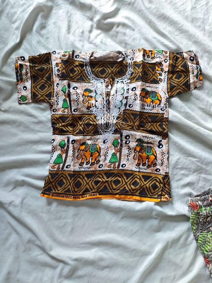 Lot t-shirt africain enfant - photo numéro 2