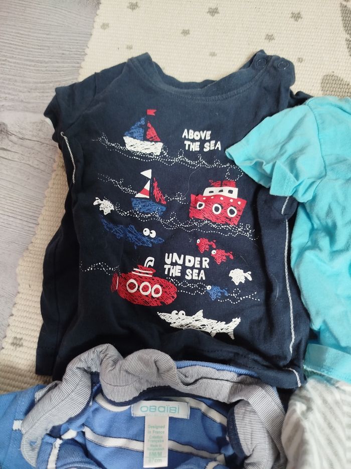 Lot de Tshirt manche courte garçon taille 6 mois - photo numéro 9