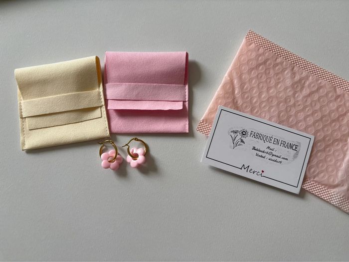 Créole pendentif fleur - photo numéro 2