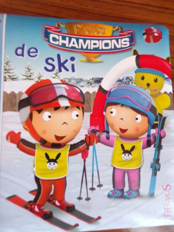 Livre P'tits champions de ski  Fleurus