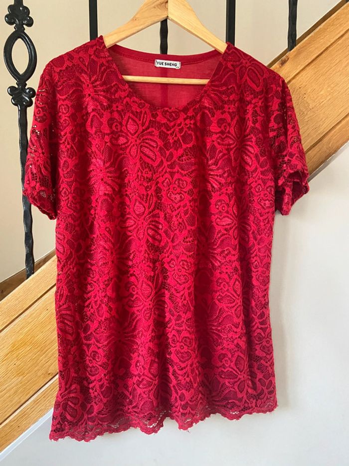 T-shirt à dentelle - photo numéro 2