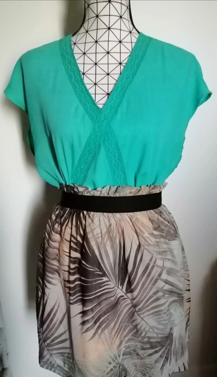 Blouse / haut vert d'eau - photo numéro 9