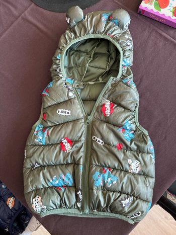 Très bon état  Des petites oreilles sur la capuche  légère trace à l’intérieur de l’étiquette autocollante d’identification  J’ai la même en vert - voir mon dressing