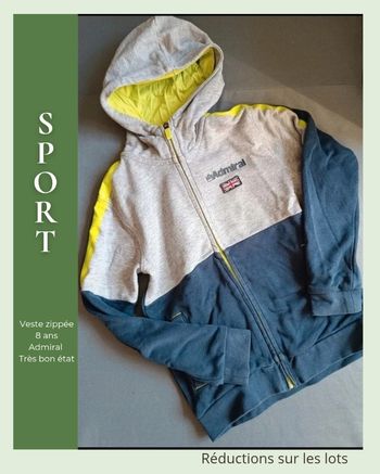 ✨ Veste Zippée à Capuche – Admiral ✨