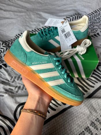 Baskets Basses Femme adidas Handball Spezial Sporty & Rich Green - Taille 37 1/3