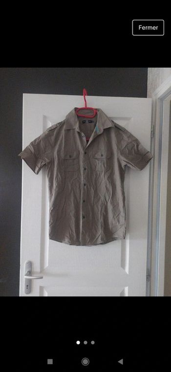 Chemisette manches courtes beige greige Celio taille s