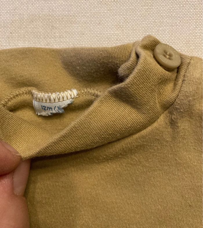 Lot 2 Teeshirt rayé / marinière 12 mois Petit Bateau Bout’chou - photo numéro 8