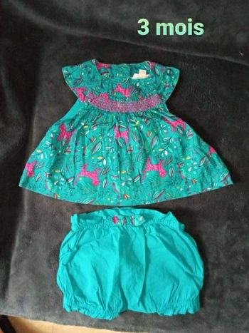 Tunique et sa culotte 3 mois