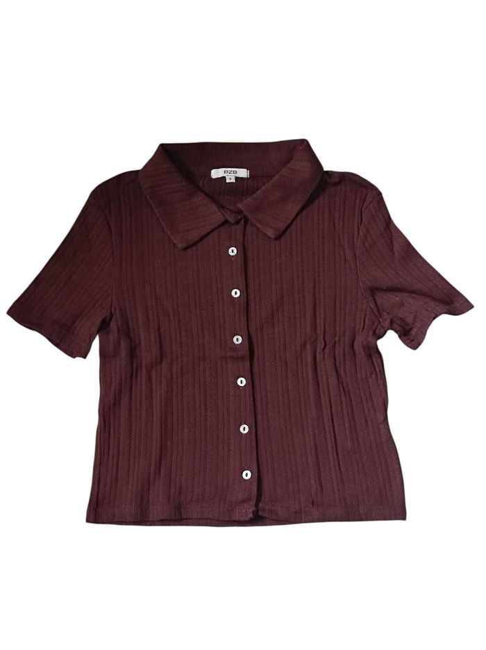 Haut court marron taille S