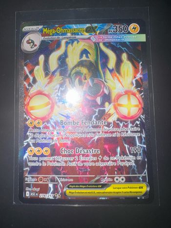 carte pokemon mega-ohmassacre ex 278/217 alternative transcendents me02.5 fr