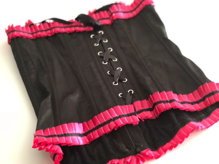 Ensemble lingerie sexy corset bustier + string - photo numéro 5