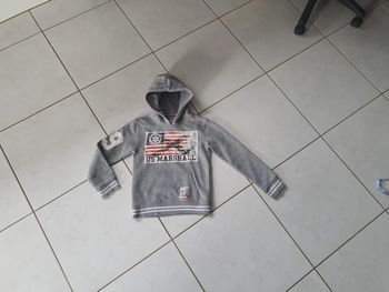 Sweat à capuche garçon US Marshall 10 ans V2