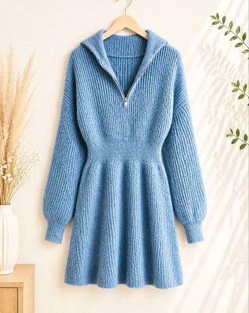 Robe Pull Bleu