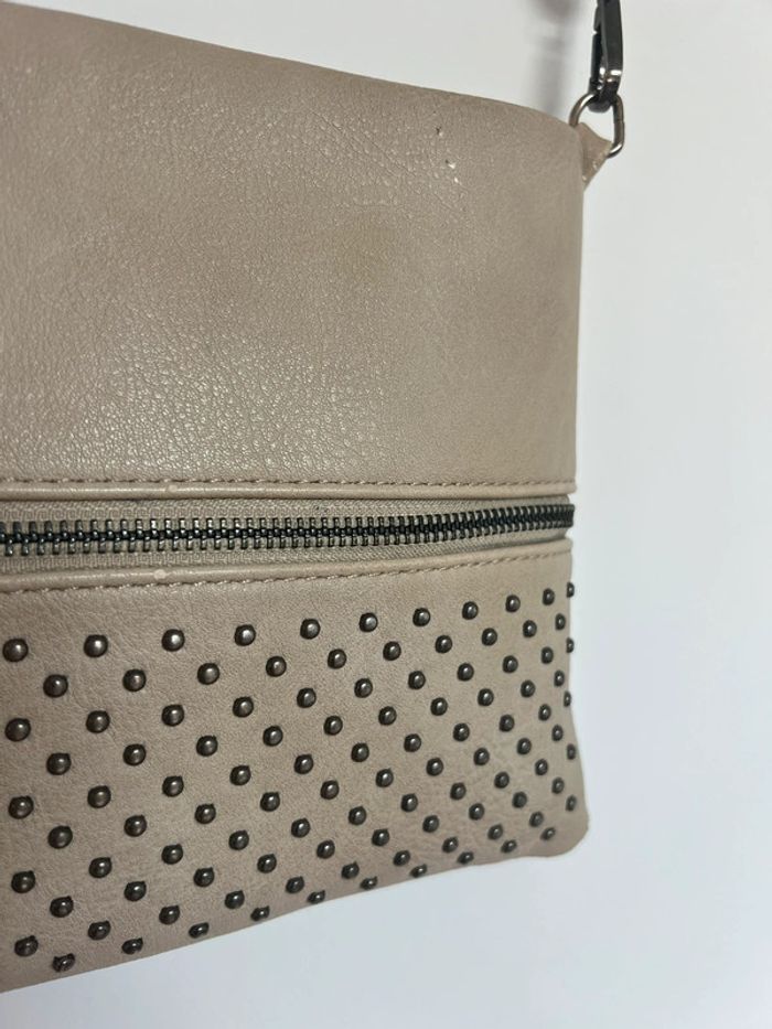 Sac bandoulière beige clair - photo numéro 4
