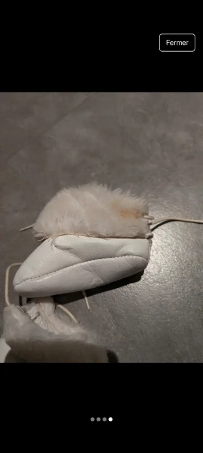 Jolis chaussons vintage moumoutte taille 20 - photo numéro 4