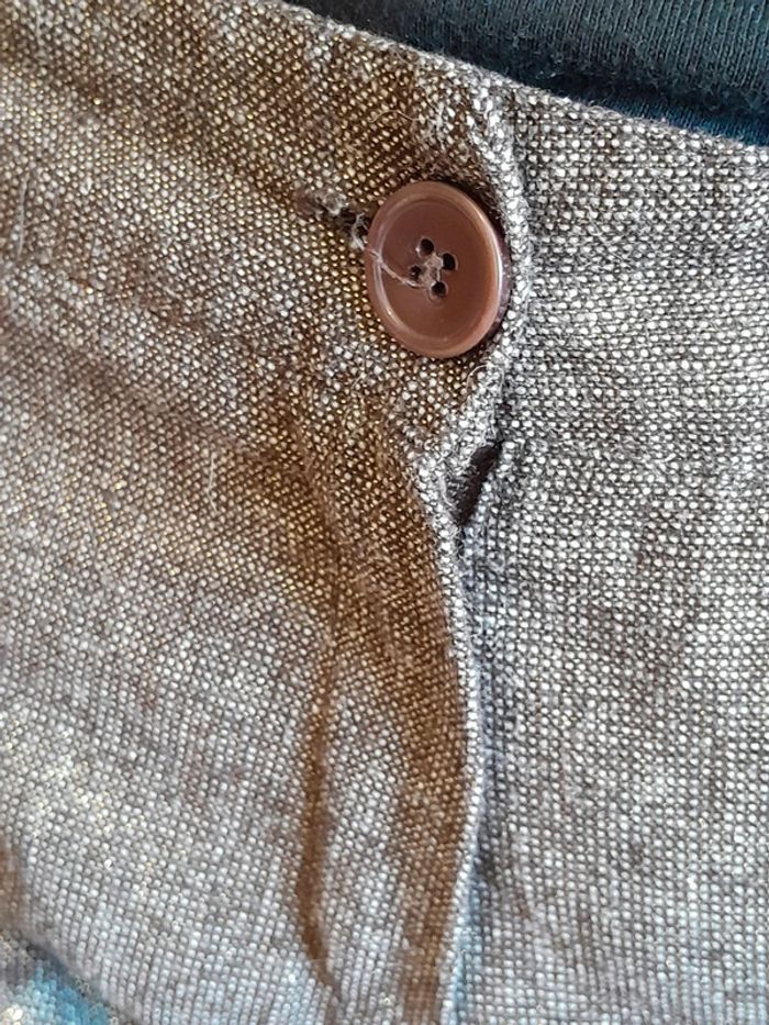 Short hiver taille haute T40 gris et dorée MYSTIC - photo numéro 8