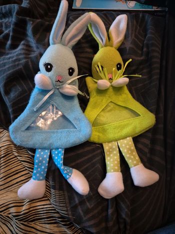 Lot de 2 lapins de pâques