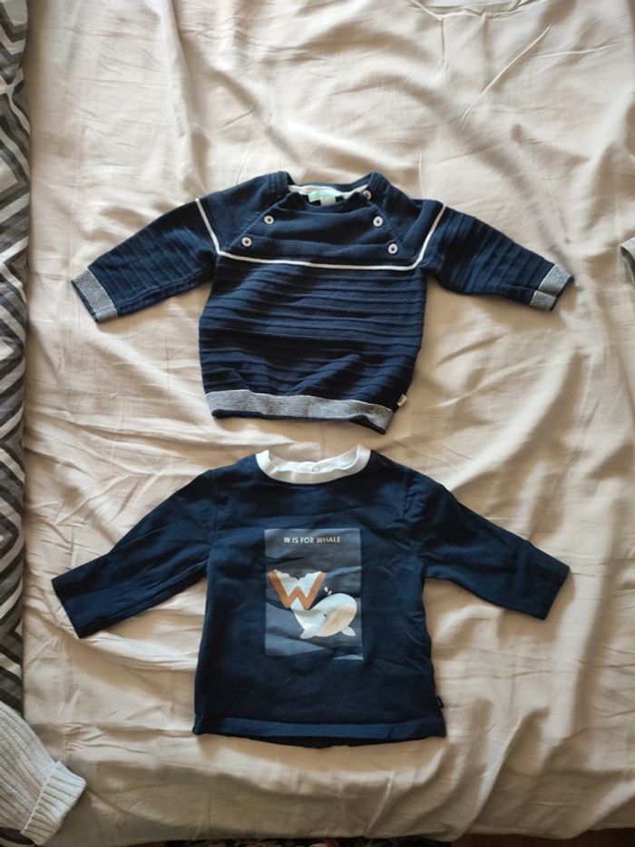 1 pull 1 manche longue Obaibi 6 mois