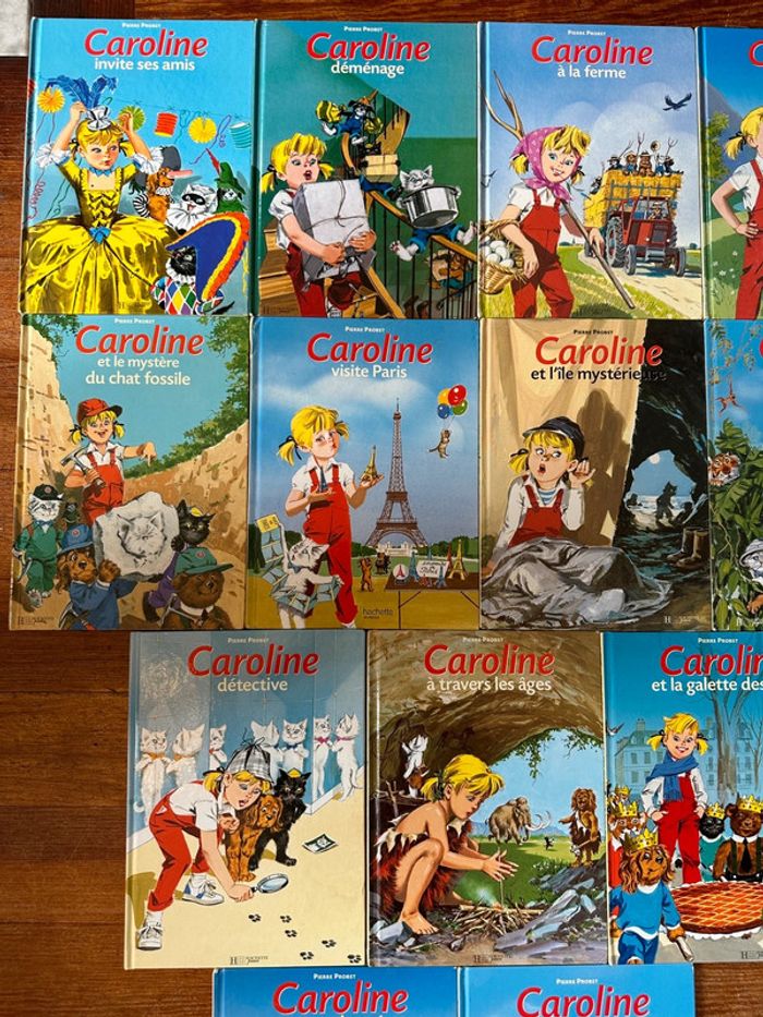 Lot de 13 livres Caroline en bon état complets Pierre Probst albums bd vintage - photo numéro 2