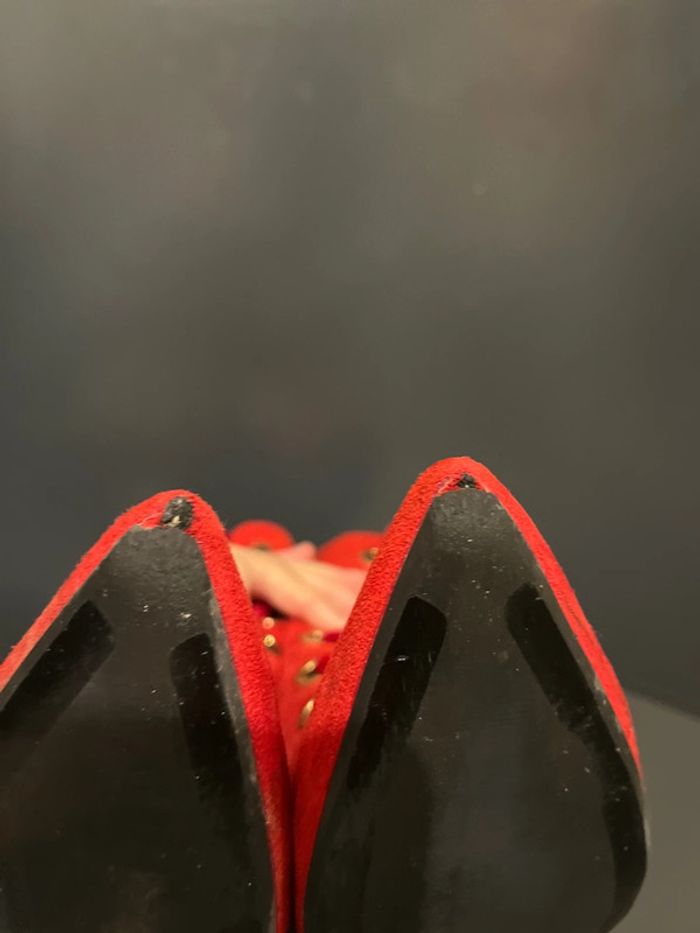 Magnifique bottines Primadonna rouge diabolique à lacets et fermeture éclair pointure 38 - photo numéro 13