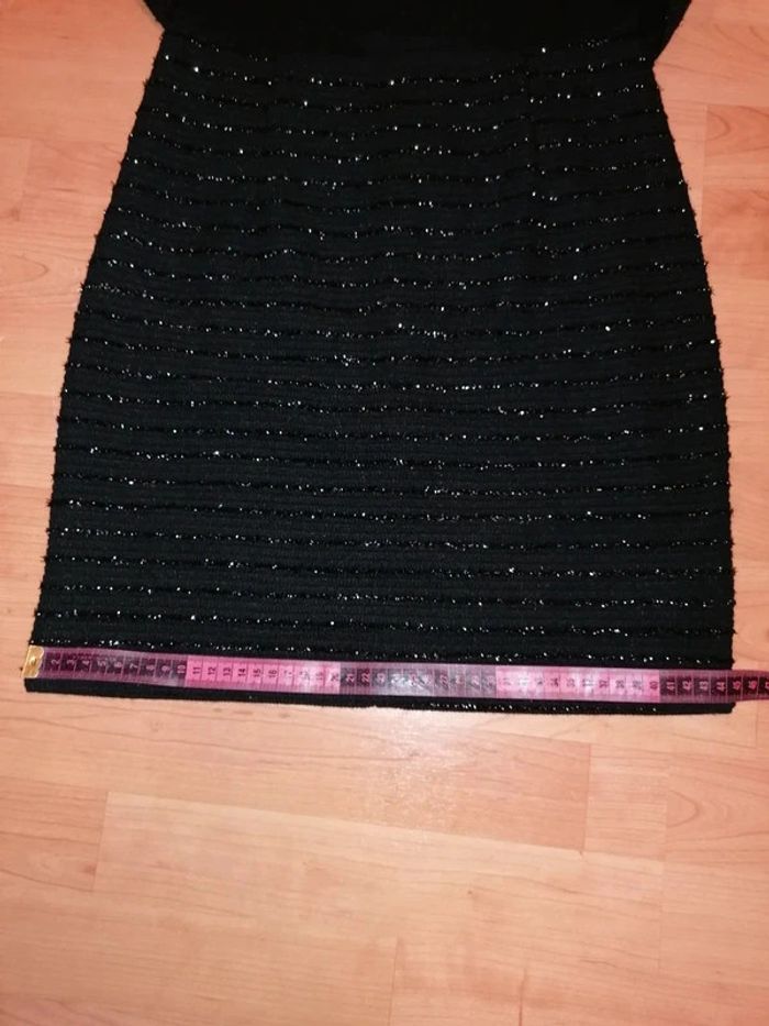 Robe et son boléro intégré noir pailleté S état neuf - photo numéro 17