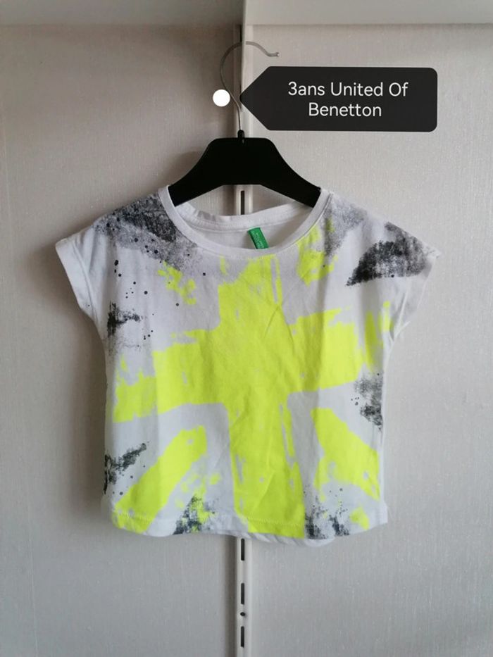 Tee-shirt 3ans United Of Benetton - photo numéro 2