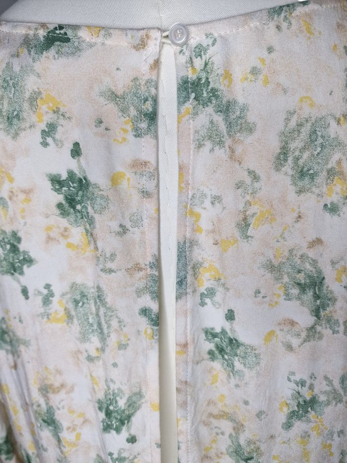 Robe casual Etam – Taille 38 – Vert Jaune Crème – État : Très bon - photo numéro 3