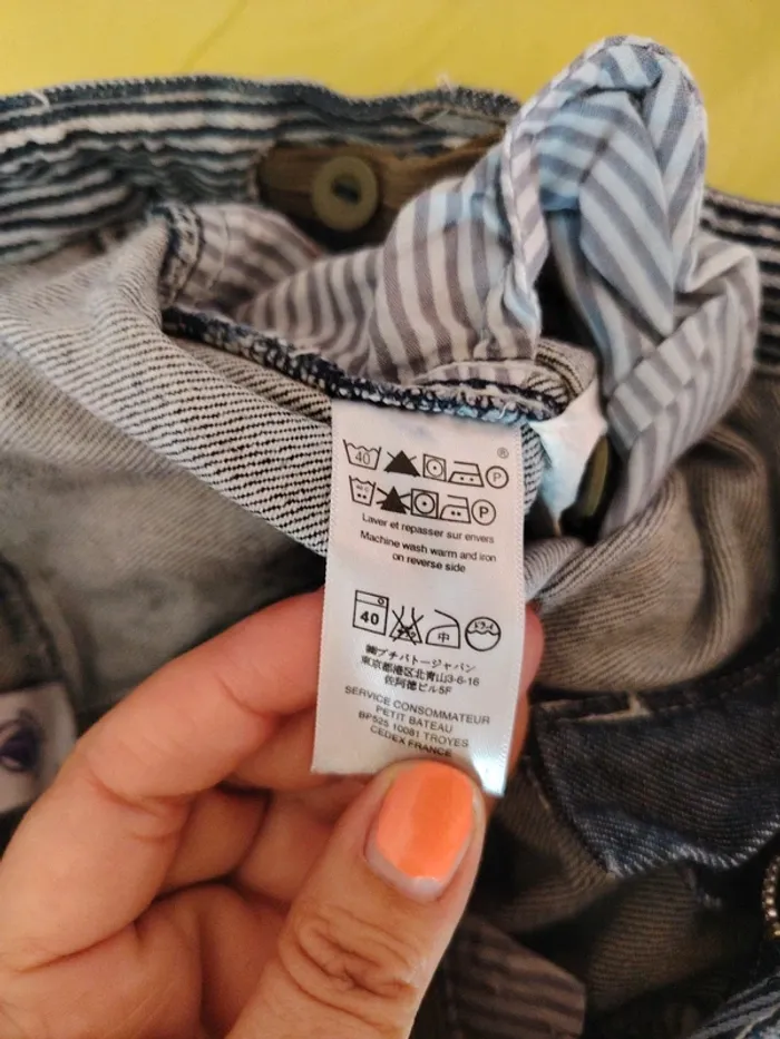 Pantalon jeans petit bateau - photo numéro 4