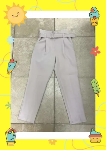 Pantalon ajusté tailleur blanc gris New Look 36