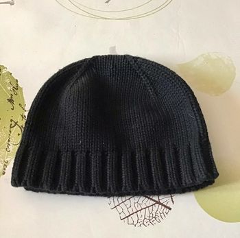 Bonnet noir taille unique enfant