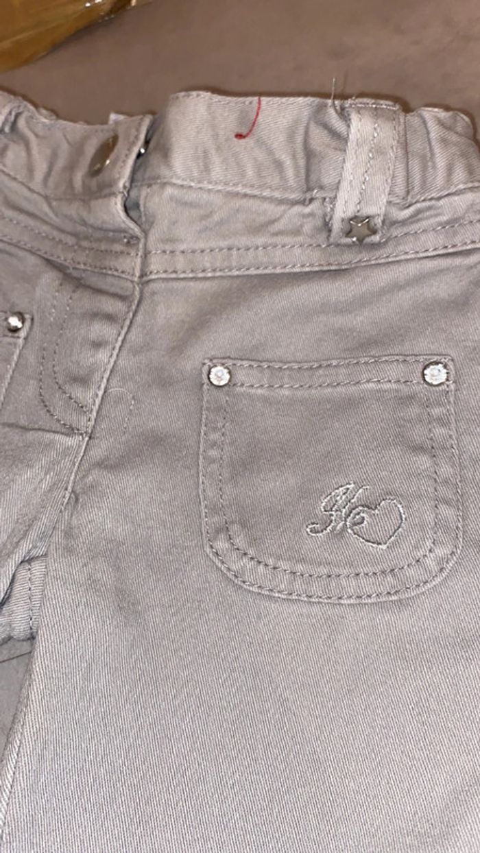 Jean gris bébé fille - photo numéro 2