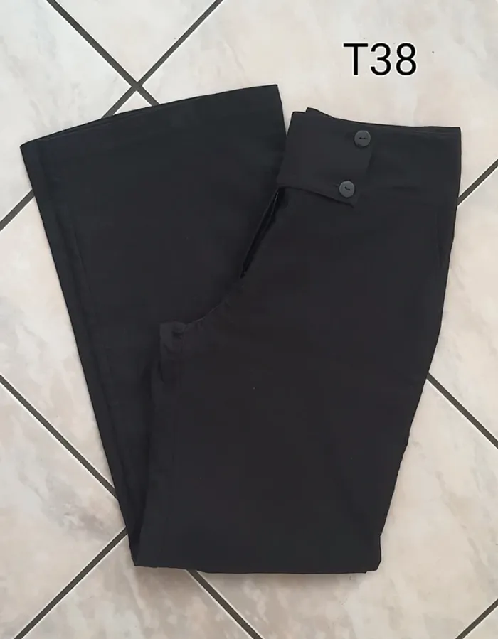 Pantalon noir large
