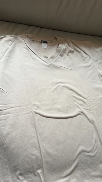 Teeshirt beige col V XL
