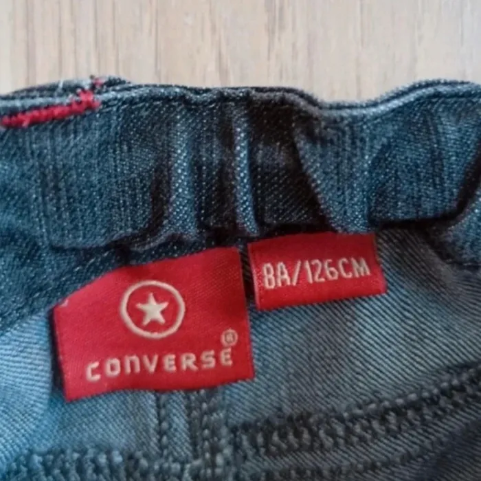 Short en jean gris converse 6 ans - photo numéro 3