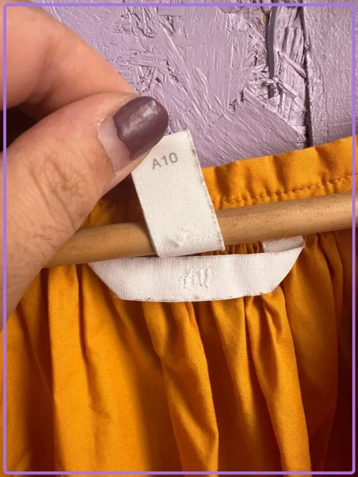 Robe tunique H&M jaune moutarde - photo numéro 3