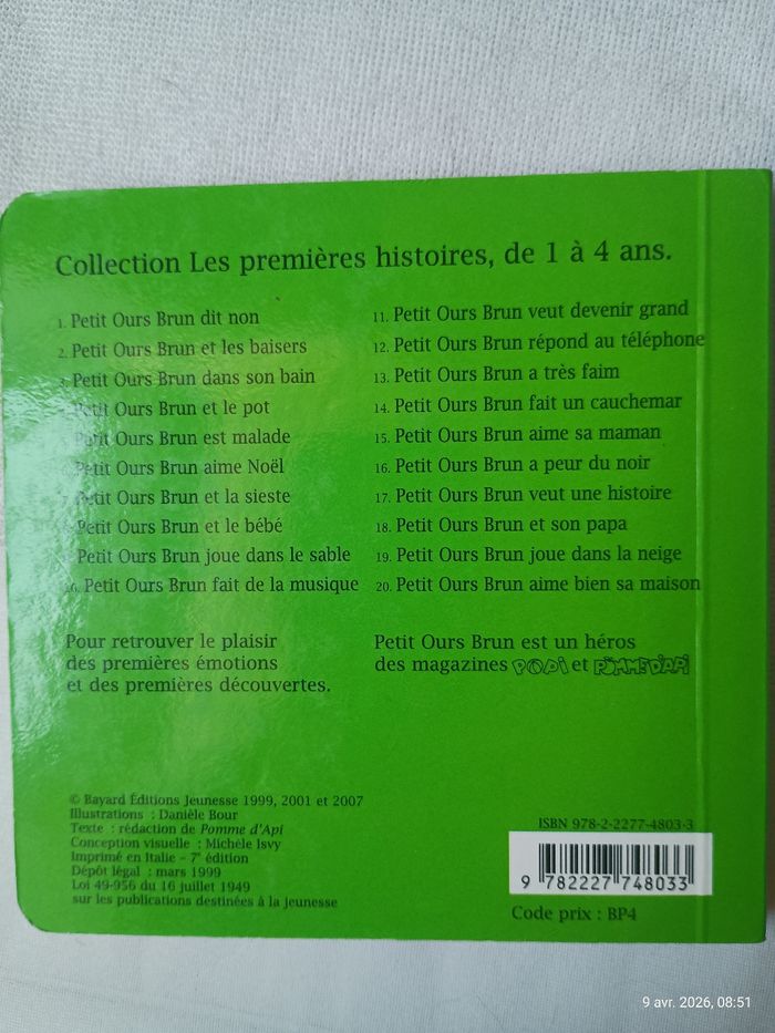 Livre Petit ours brut devenir grand - photo numéro 2
