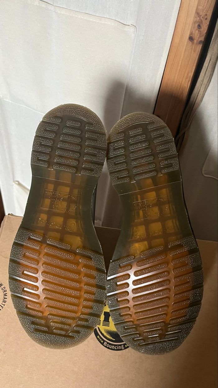 Chaussure Dr Martens 1461 Vegan argenté - photo numéro 7