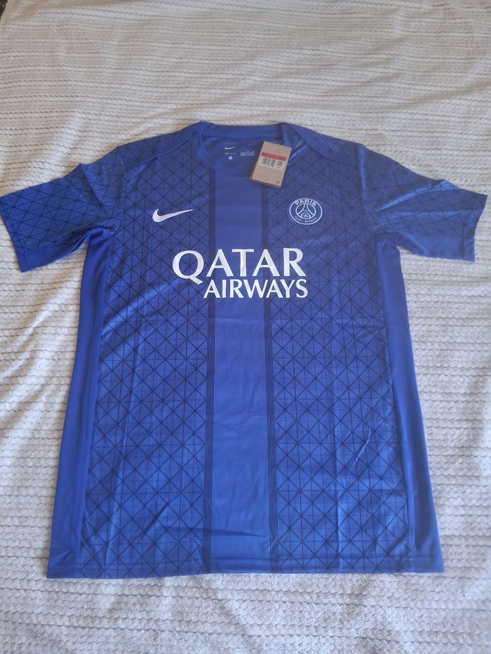 Maillot psg avant match bleu taille l