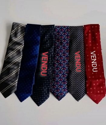 Cravates TEX 100% Soie vendu à l'unité