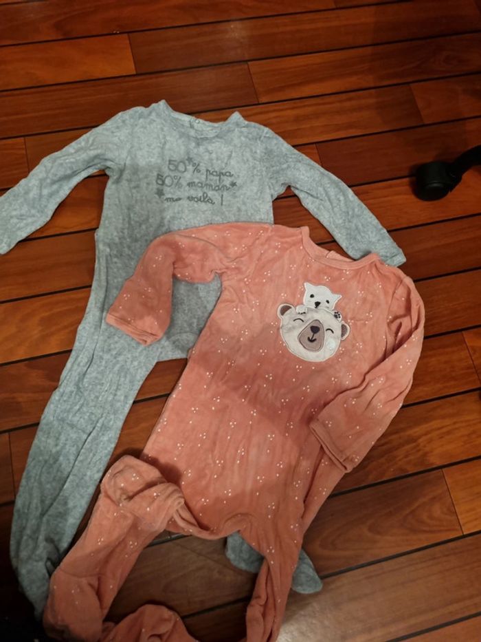 2 grenouillères 36 mois