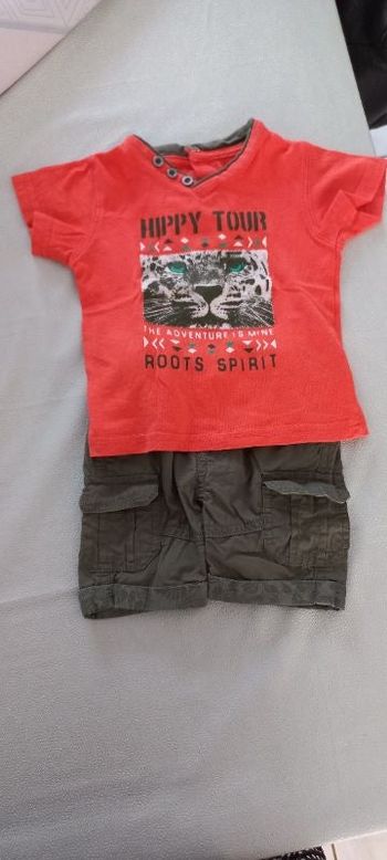 Ensemble short et tee-shirt bébé garçon