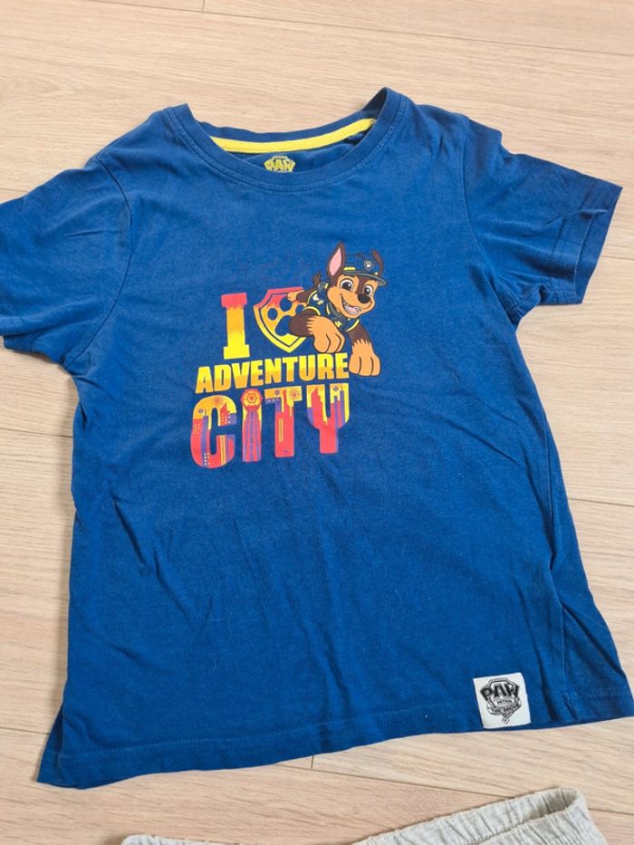 Tee-shirt et short Pat patrouille 6/8 ans - photo numéro 3