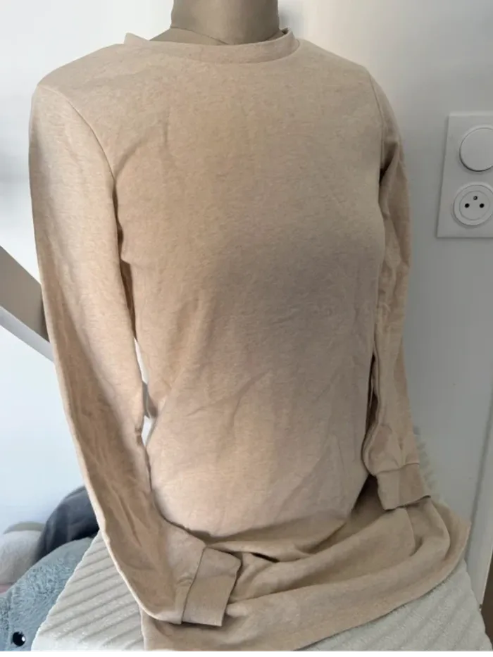 Robe beige clair - basique doux