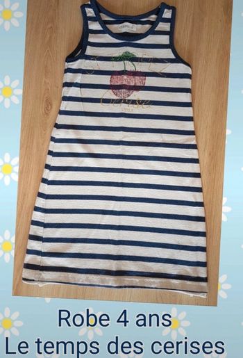 Robe le temps des cerises 4 ans